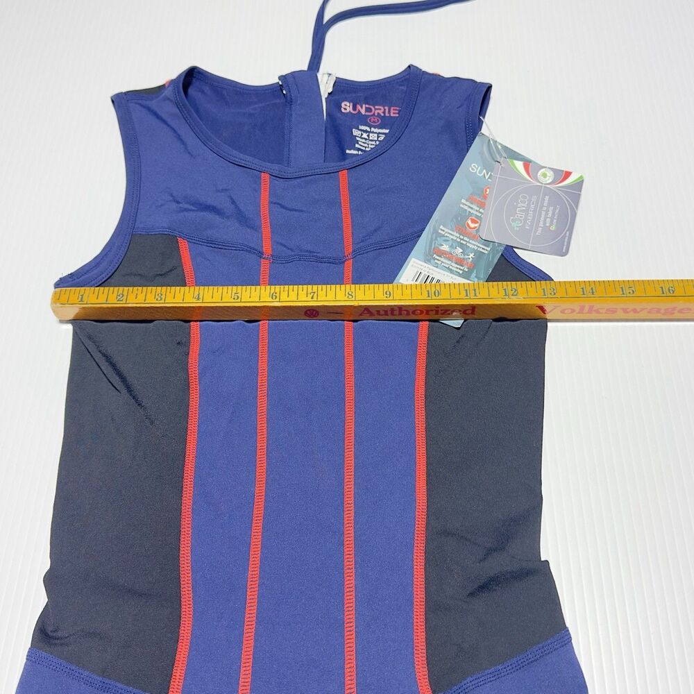 Sundried Women’s Cycling Kit Triathlon Tri Suit Padded  Skinsuit Size M Blue NWT - Picture 6 of 9